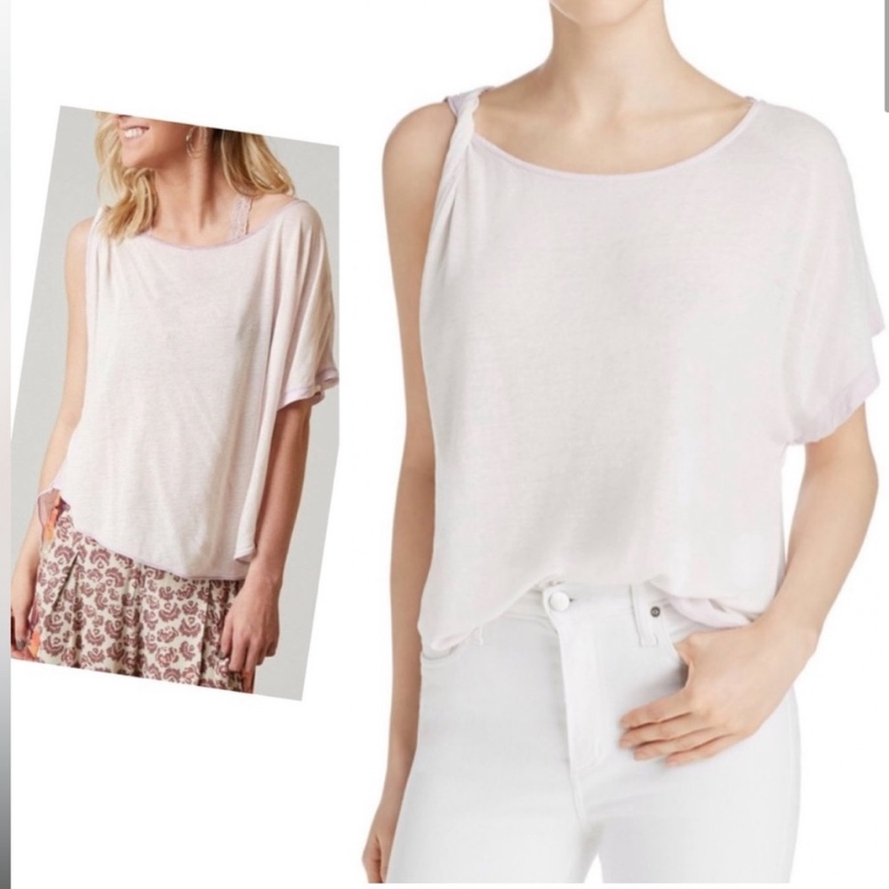 Free People Asymmetrical Tee, size Large